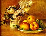 Pierre Auguste Renoir Apples and Flowers (Les pommes et fleurs) painting